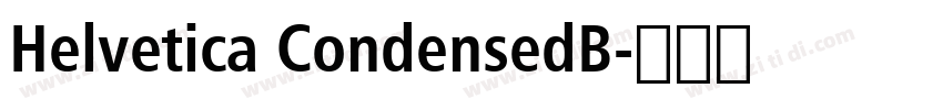 Helvetica CondensedB字体转换